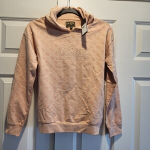 Guess Blush Pink Patterned Hoodie